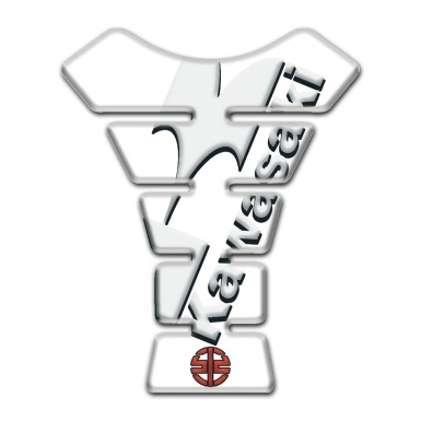 Kawasaki Tank Pad Protector Style White 