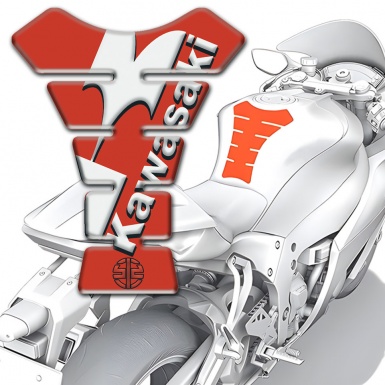 Kawasaki Tank Protector Stylish Style Red 