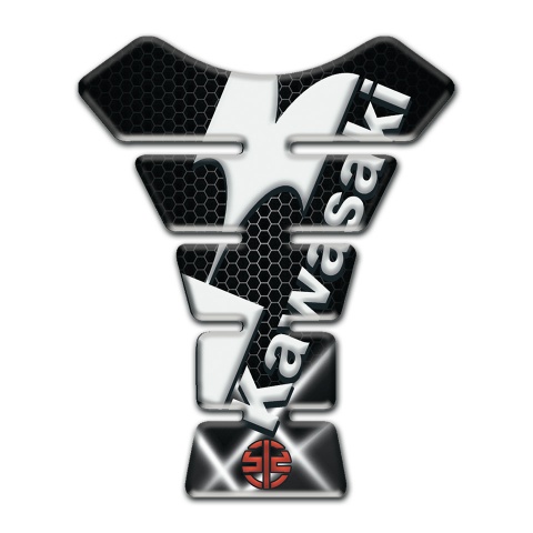 Kawasaki Tank Guard Pads Style Crossed Lights 