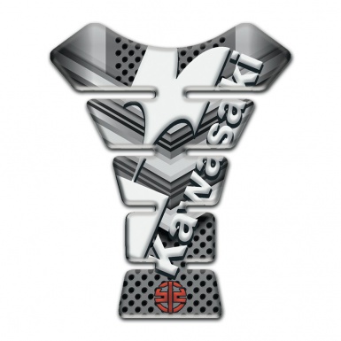 Kawasaki Tank Fuse Anti Slip Sticker Style Metal Design 