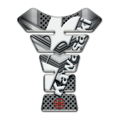 Kawasaki Tank Fuse Anti Slip Sticker Style Metal Design 