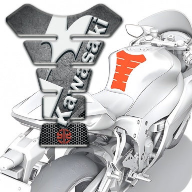 Kawasaki Tank Fuse Style Scratched Marble