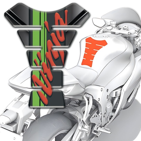 Kawasaki Tank Guard Pads Racing Edition with Red Ninja 