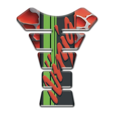 Kawasaki Tank Pad Protector Red parts Decoration Ninja Logo 