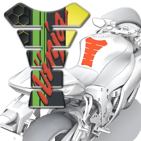 Kawasaki Tank Protector Ninja Model Silicone Sticker 