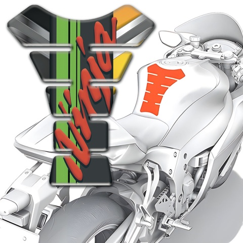 Kawasaki Tank Guard Pads Ninja Logo Stylish Model 