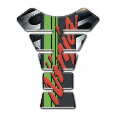 Kawasaki Tank Pad Motorbike Ninja Style Metal Element Base 