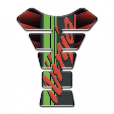 Kawasaki  Tank Pad Motorbike Red Clouds Base With Ninja Logo 