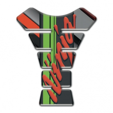 Kawasaki Tank Pad Motorbike Diagonal Patterns Design Ninja Logo 