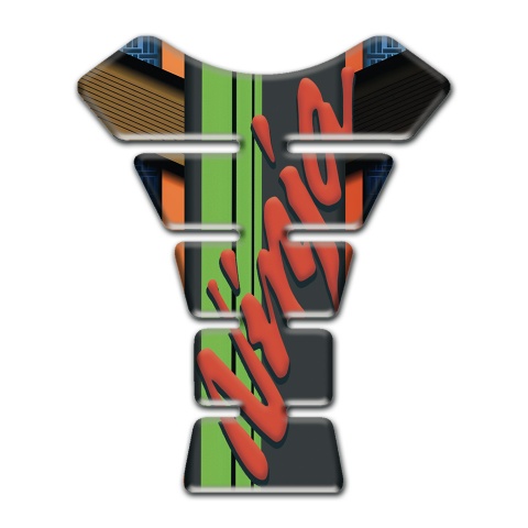 Kawasaki Tank Guard Pads Motorcycle Style Ninja Red Logo 