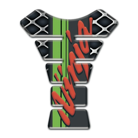 Kawasaki Tank Guard Pads Ninja Model Large Mesh Base Design 