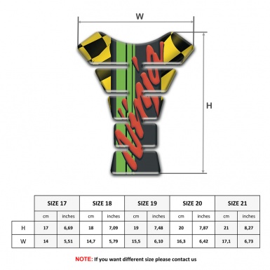 Kawasaki Tank Pad Motorbike Black Yellow Squares Background with Ninja Logo 