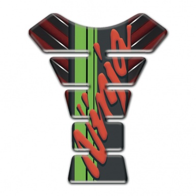 Kawasaki Tank Fuse Nikel Details with Red Base Ninja Model 