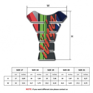 Kawasaki Tank Pad Motorbike Ninja Model with Multicolored Patterns 