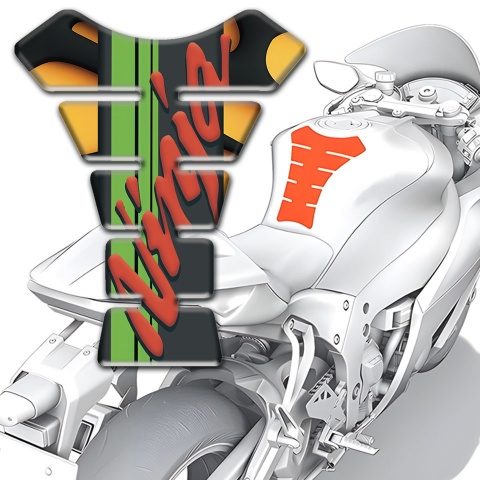 Kawasaki Tank Protector Yellow Parts base Ninja Style 