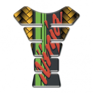 Kawasaki Tank Pad Protector Yellow Mosaic Design 