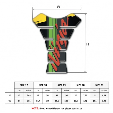 Kawasaki Tank Fuse Ninja Logo with Yellow Black Painting Decoration 