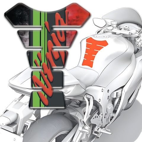 Kawasaki Tank Protector Ninja Logo Mixed Colors Base 