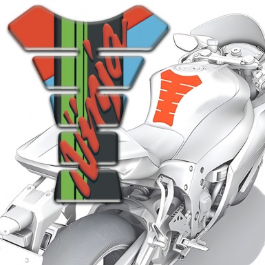 Kawasaki Tank Protector Ninja Model Sky Blue with red base 