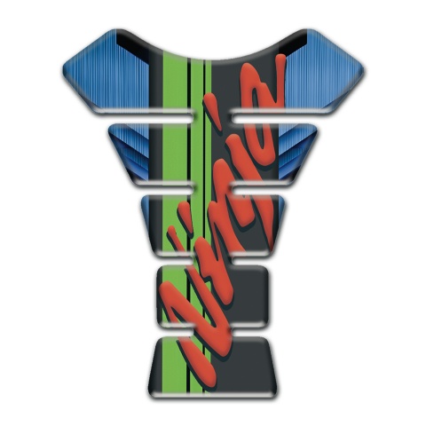 Kawasaki Tank Pad Motorbike Ninja Version navy Blue Base 