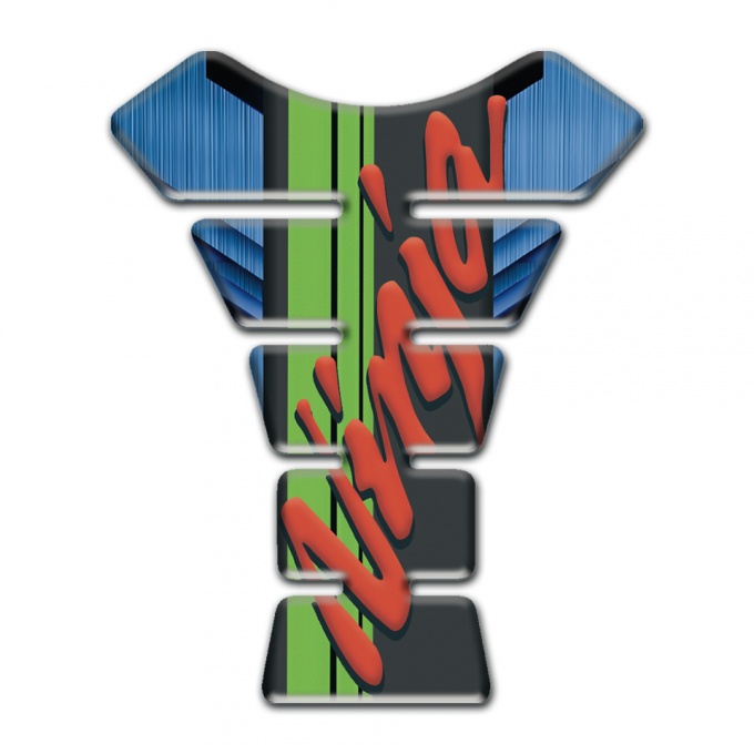 Kawasaki Tank Pad Motorbike Ninja Version navy Blue Base 