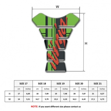 Kawasaki Tank Protector Ninja Logo Fresh Green Base Style 