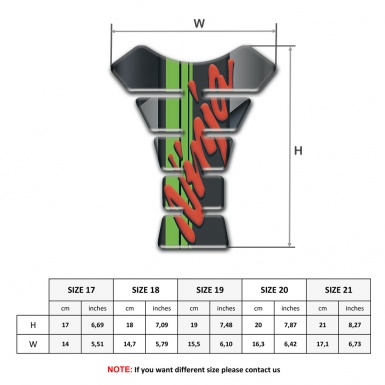 Kawasaki Tank Pad Protector Ninja Style Gray Diagonal Band Base 