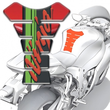 Kawasaki Tank Fuse Ninja Logo High-Quality Red Motive Base 