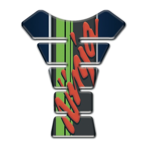 Kawasaki Tank Pad Motorbike Ninja Model Dark Blue Base 