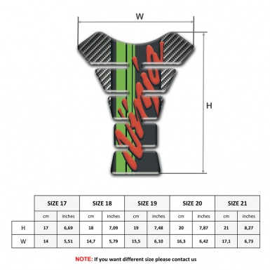 Kawasaki Tank Pad Motorbike Ninja Model Classic carbon Base Design 