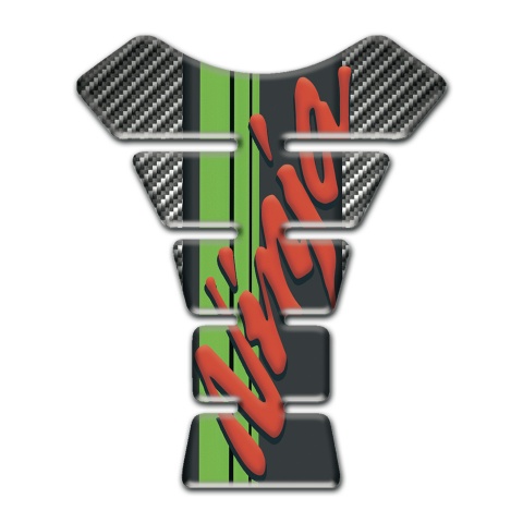 Kawasaki Tank Pad Motorbike Ninja Model Classic carbon Base Design 