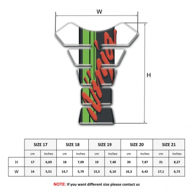Kawasaki Tank Protector Ninja Model White Print Base 