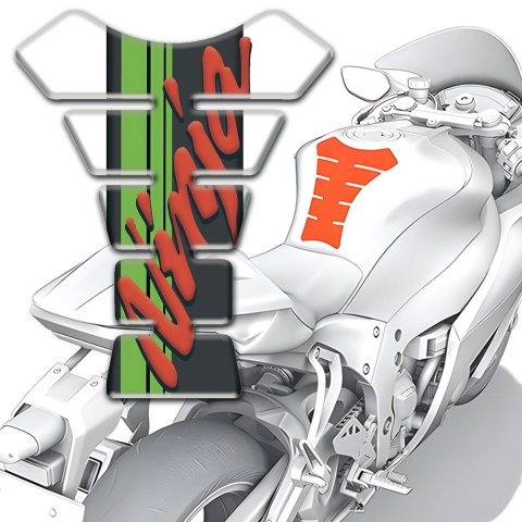 Kawasaki Tank Protector Ninja Model White Print Base 