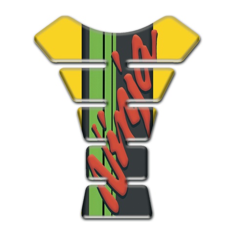 Kawasaki Tank Fuse Ninja Model Yellow Print Base 