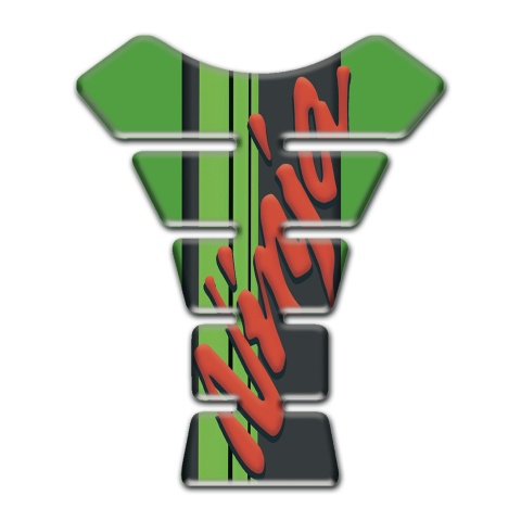 Kawasaki Tank Pad Motorbike Ninja Miodel Green Print Base 