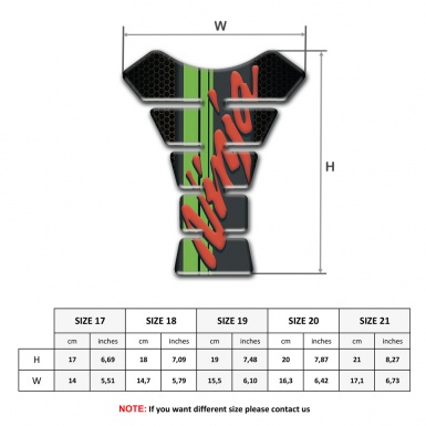 Kawasaki Tank Protector Ninja Version Black Small Hexagons Background 