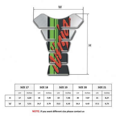 Kawasaki Tank Fuse Ninja Edition Silver Print 