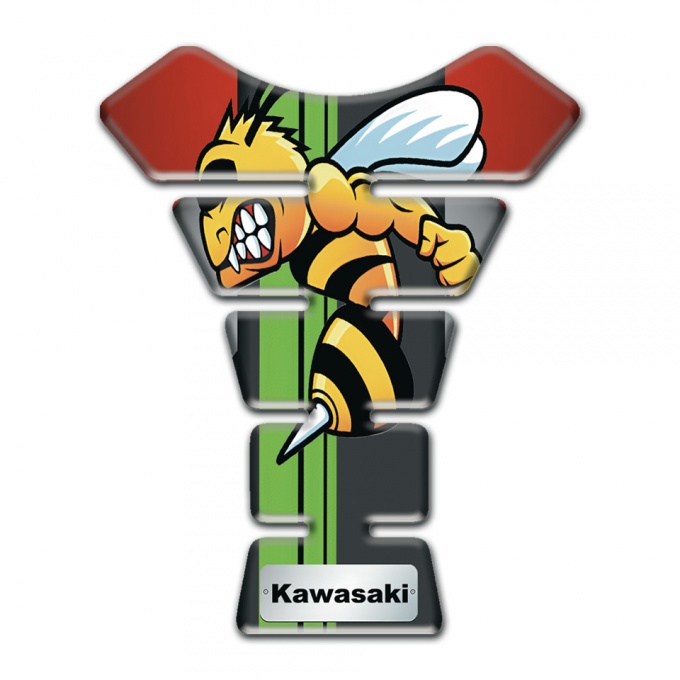 Kawasaki Tank Fuse Red Gray Colors Design Anime Logo Style 