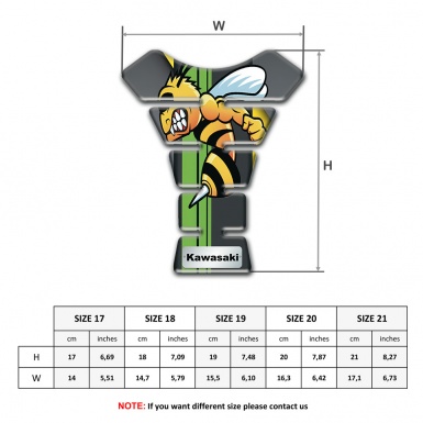 Kawasaki Tank Pad Protector Gray Yellow Print with Anime Logo 