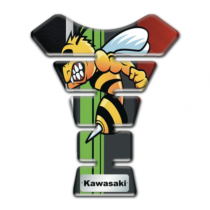 Kawasaki Tank Fuse Cartoon Logo Design Racing Edition 