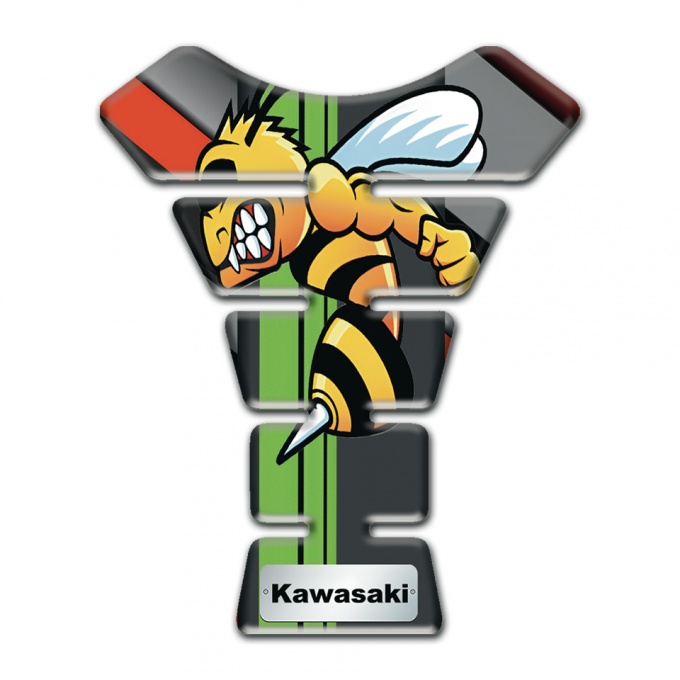 Kawasaki Tank Fuse Diagonal Patterns Background Anime Logo Style 