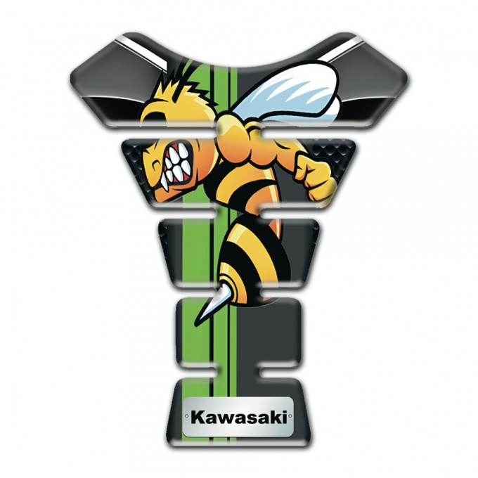 Kawasaki Tank Protector Cartoon logo Anti Slip Sticker 