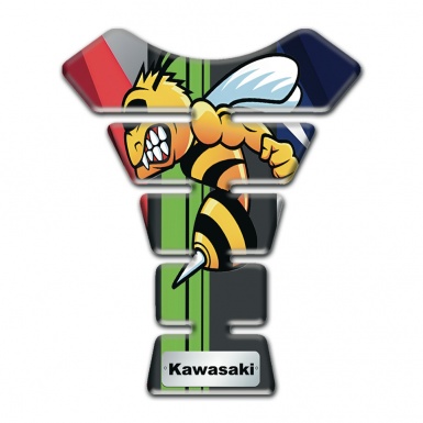 Kawasaki Tank Pad Protector Multicolored base with Anime logo 