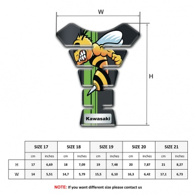Kawasaki Tank Fuse Dark Base Style Cartoon Logo 