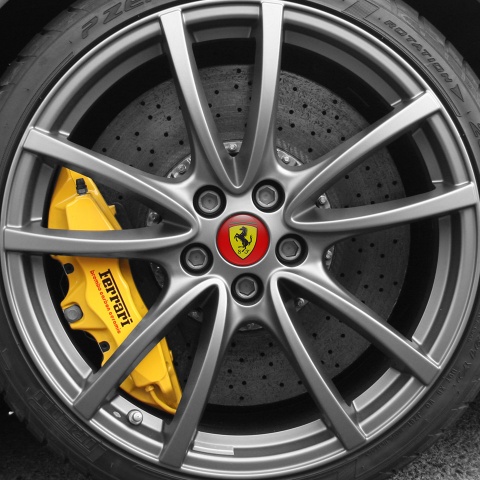 Ferrari Center Hub Dome Stickers Scuderia