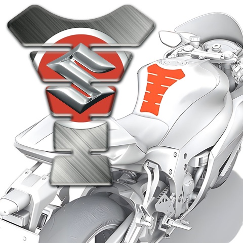 Suzuki Tank Fuse Matte Surface Base and Big Logo Style 