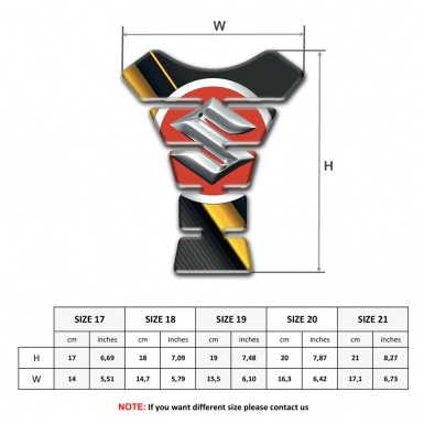 Suzuki Tank Fuse Black with Diagonal Yellow Tape Design 