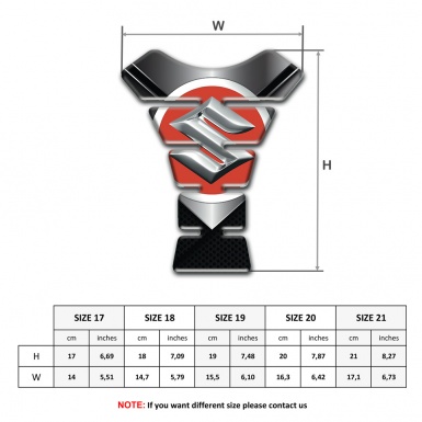 Suzuki Tank Pad Motorbike Metal Surface Design 