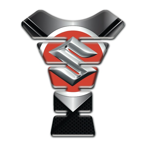 Suzuki Tank Pad Motorbike Metal Surface Design 