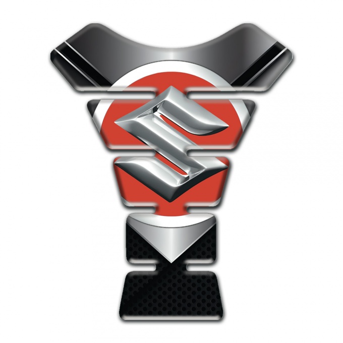 Suzuki Tank Pad Motorbike Metal Surface Design 